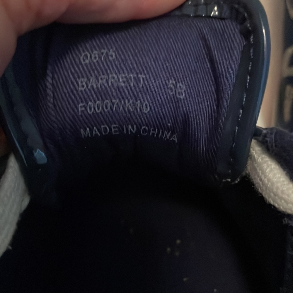 Coach Barrett navy blue tennis shoe size 5 - Picture 3 of 8